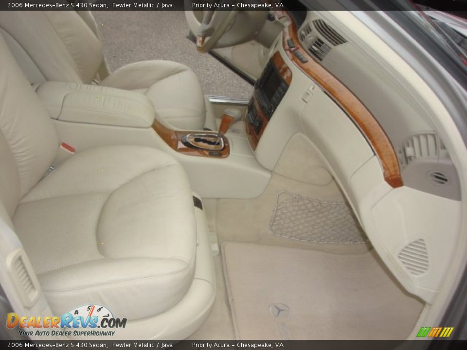 2006 Mercedes-Benz S 430 Sedan Pewter Metallic / Java Photo #14