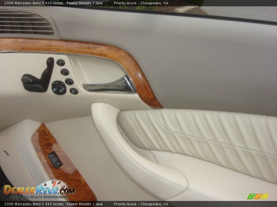 2006 Mercedes-Benz S 430 Sedan Pewter Metallic / Java Photo #15