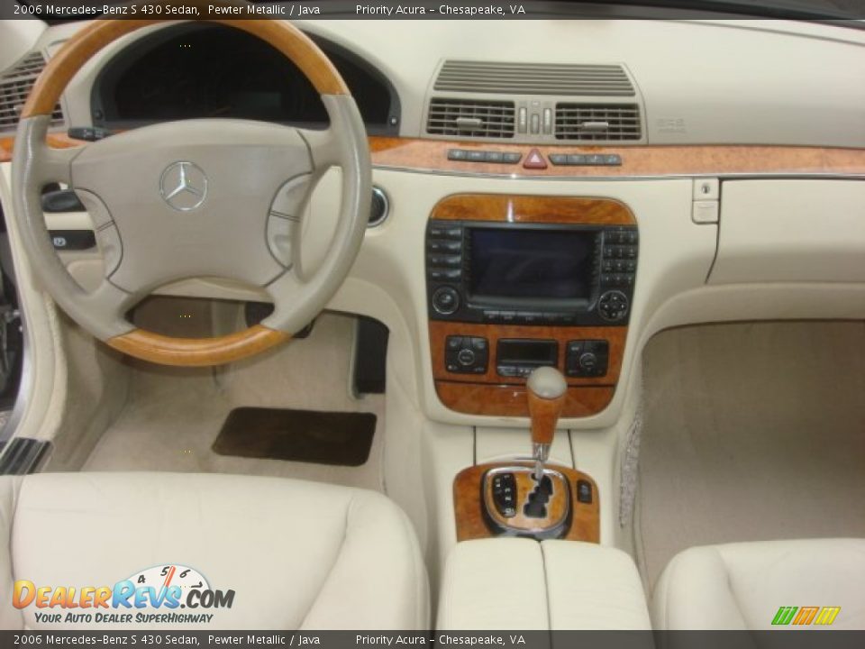 2006 Mercedes-Benz S 430 Sedan Pewter Metallic / Java Photo #19