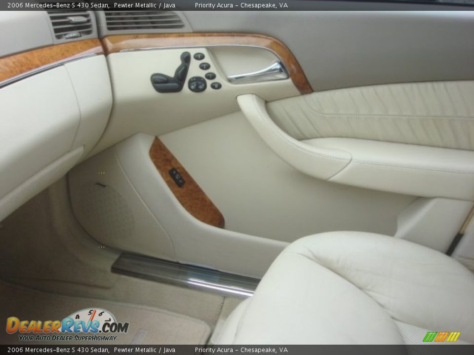 2006 Mercedes-Benz S 430 Sedan Pewter Metallic / Java Photo #26