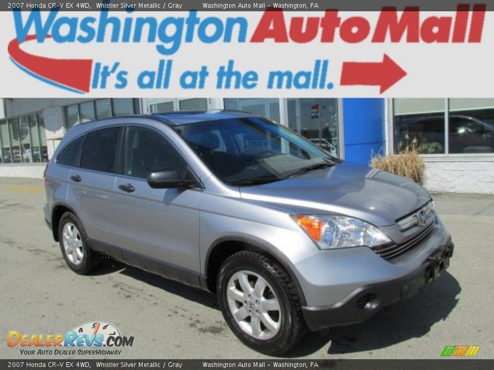 2007 Honda CR-V EX 4WD Whistler Silver Metallic / Gray Photo #1