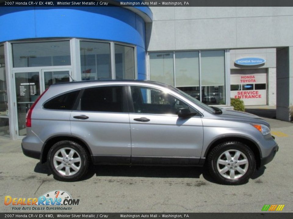 2007 Honda CR-V EX 4WD Whistler Silver Metallic / Gray Photo #2