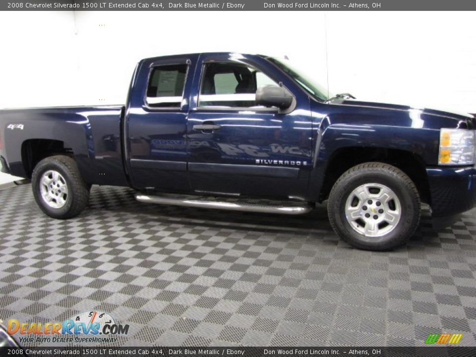 2008 Chevrolet Silverado 1500 LT Extended Cab 4x4 Dark Blue Metallic / Ebony Photo #3