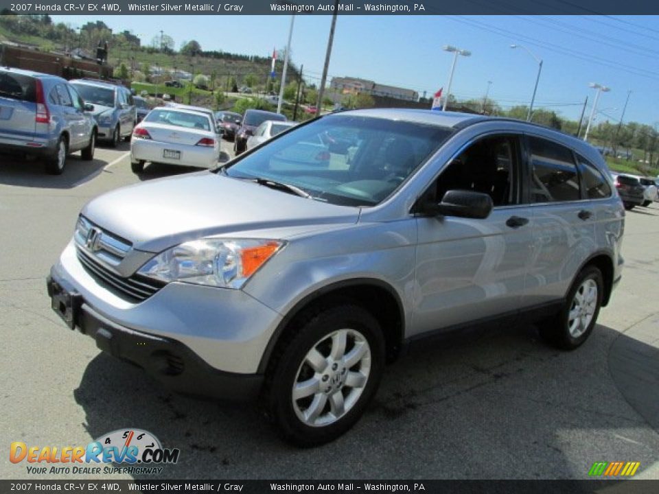 2007 Honda CR-V EX 4WD Whistler Silver Metallic / Gray Photo #6