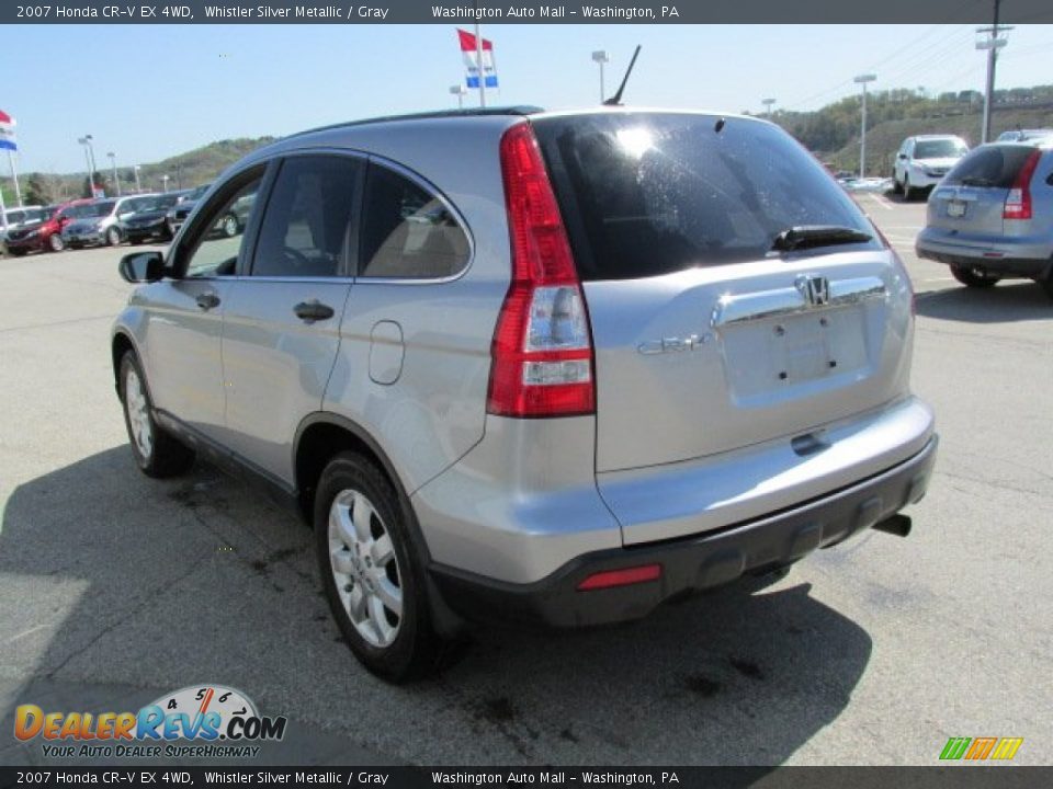 2007 Honda CR-V EX 4WD Whistler Silver Metallic / Gray Photo #8