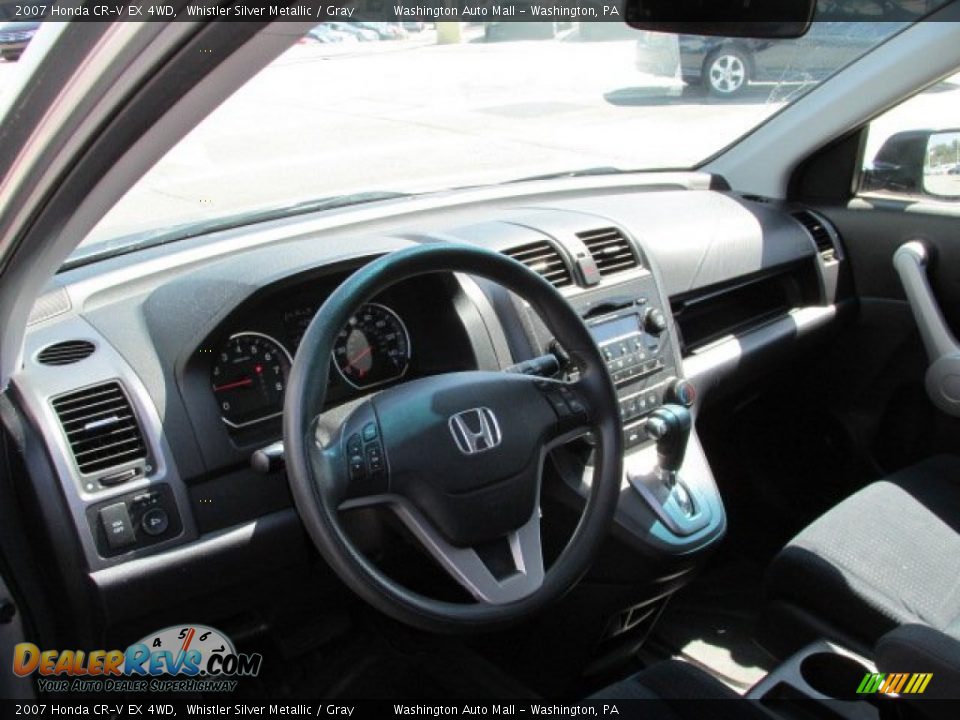 2007 Honda CR-V EX 4WD Whistler Silver Metallic / Gray Photo #11