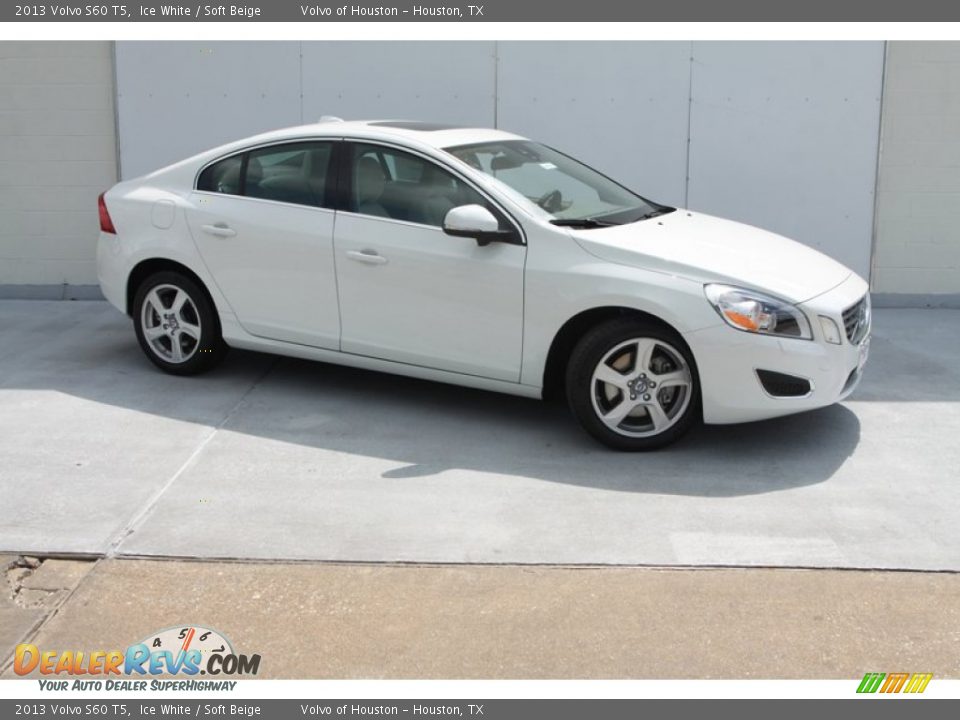 2013 Volvo S60 T5 Ice White / Soft Beige Photo #1