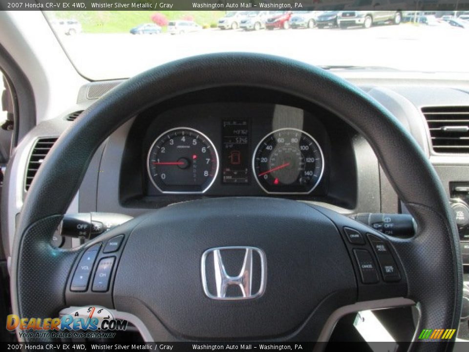 2007 Honda CR-V EX 4WD Whistler Silver Metallic / Gray Photo #15