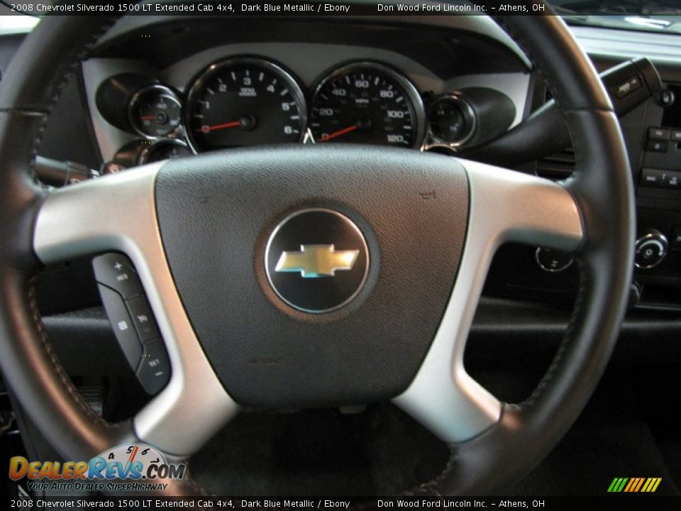 2008 Chevrolet Silverado 1500 LT Extended Cab 4x4 Dark Blue Metallic / Ebony Photo #16