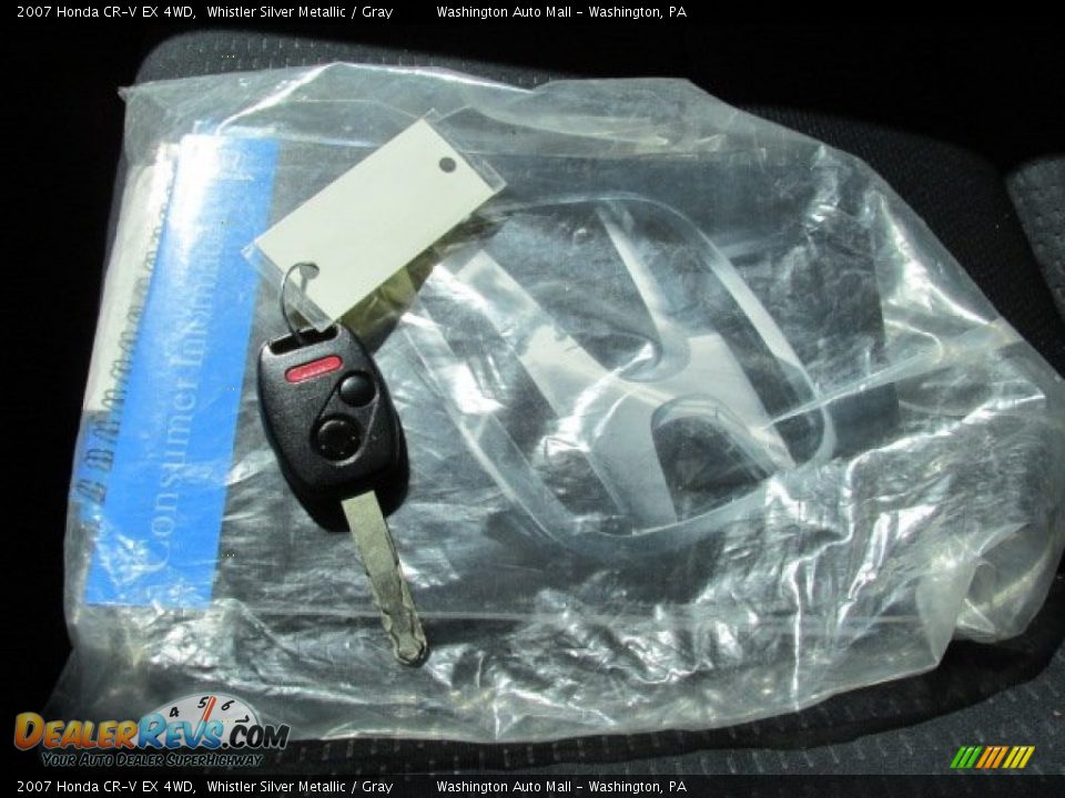 2007 Honda CR-V EX 4WD Whistler Silver Metallic / Gray Photo #18