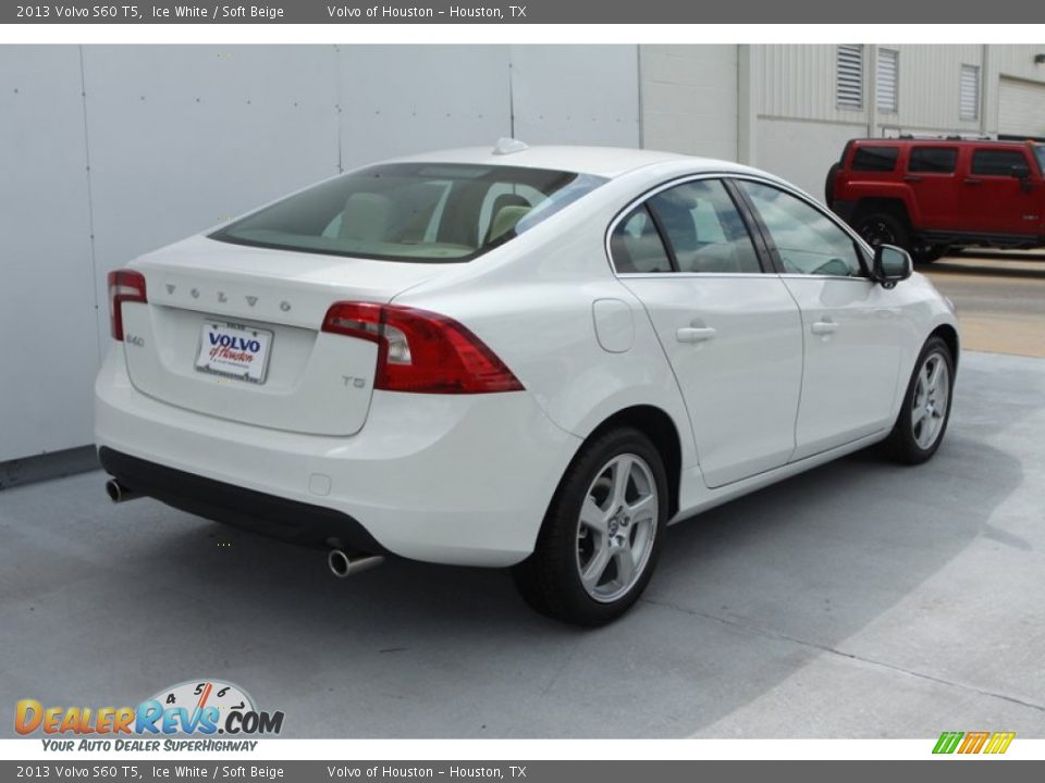 2013 Volvo S60 T5 Ice White / Soft Beige Photo #7