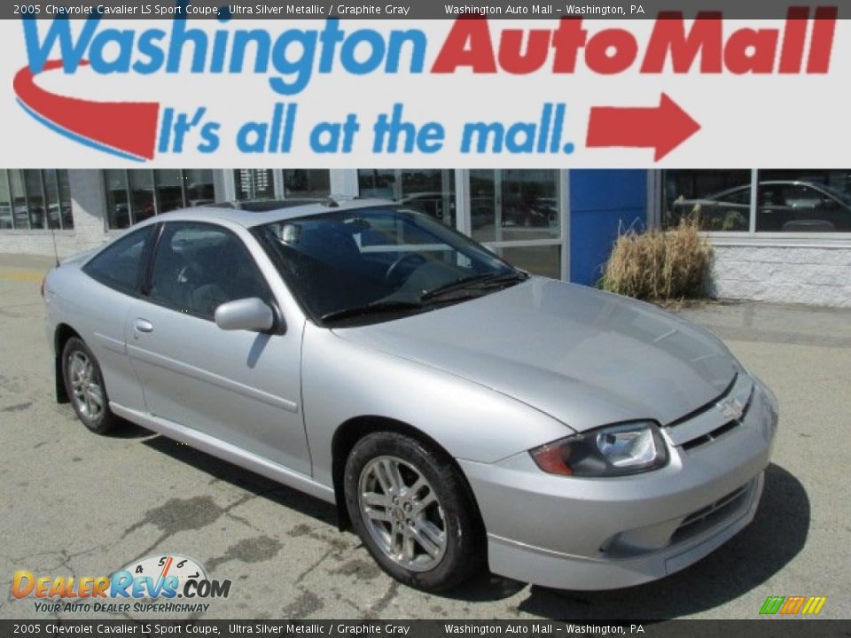 2005 Chevrolet Cavalier LS Sport Coupe Ultra Silver Metallic / Graphite Gray Photo #1