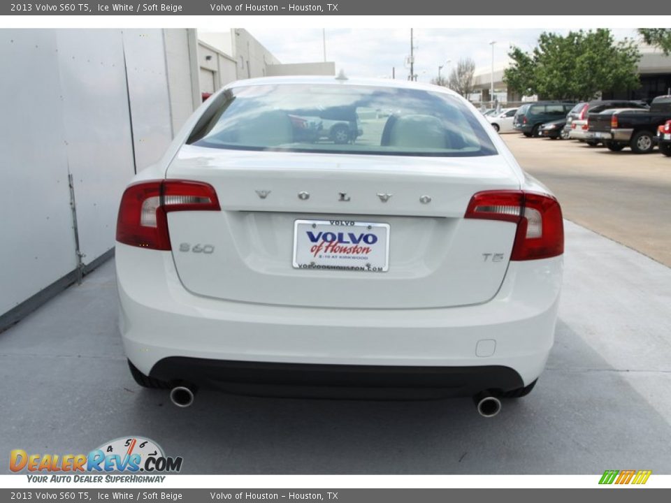 2013 Volvo S60 T5 Ice White / Soft Beige Photo #9