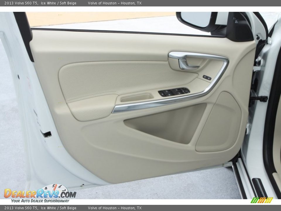 2013 Volvo S60 T5 Ice White / Soft Beige Photo #10