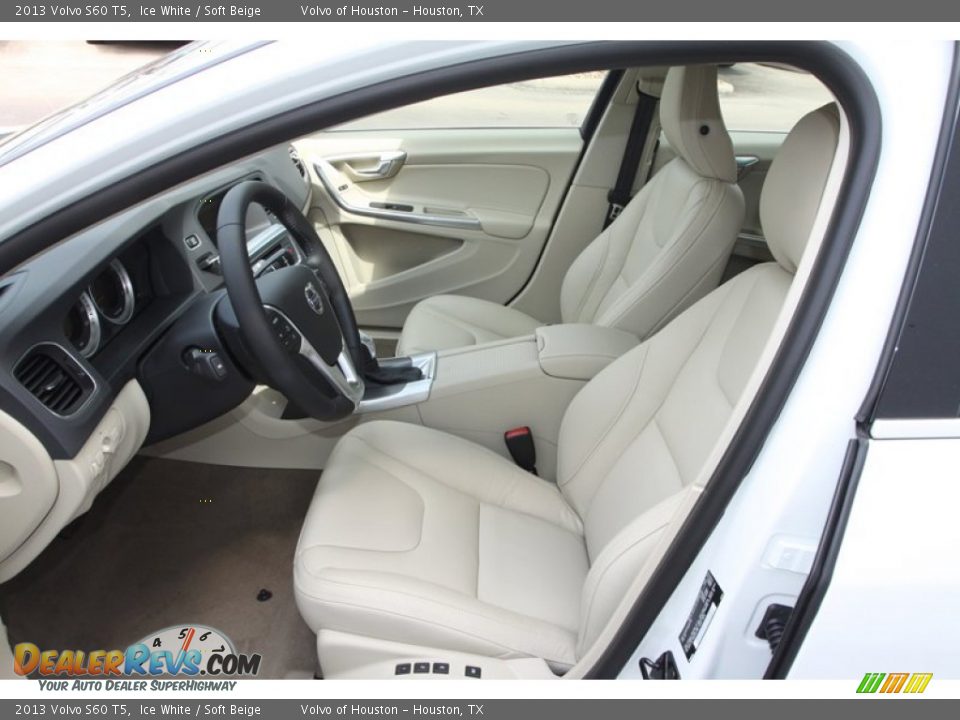 2013 Volvo S60 T5 Ice White / Soft Beige Photo #12