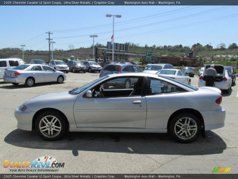 2005 Chevrolet Cavalier LS Sport Coupe Ultra Silver Metallic / Graphite Gray Photo #7