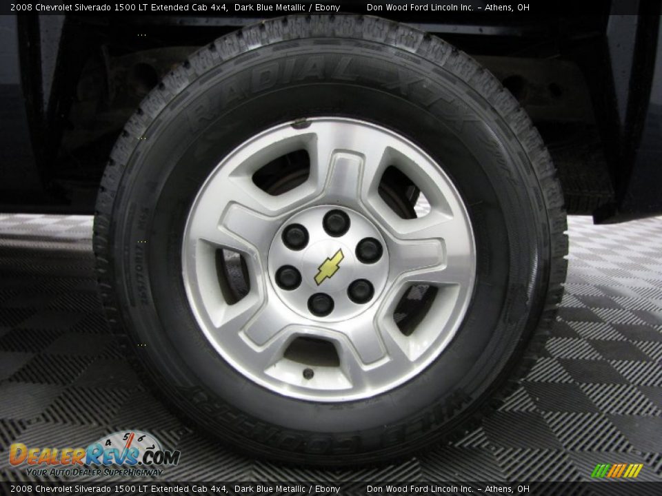 2008 Chevrolet Silverado 1500 LT Extended Cab 4x4 Dark Blue Metallic / Ebony Photo #25
