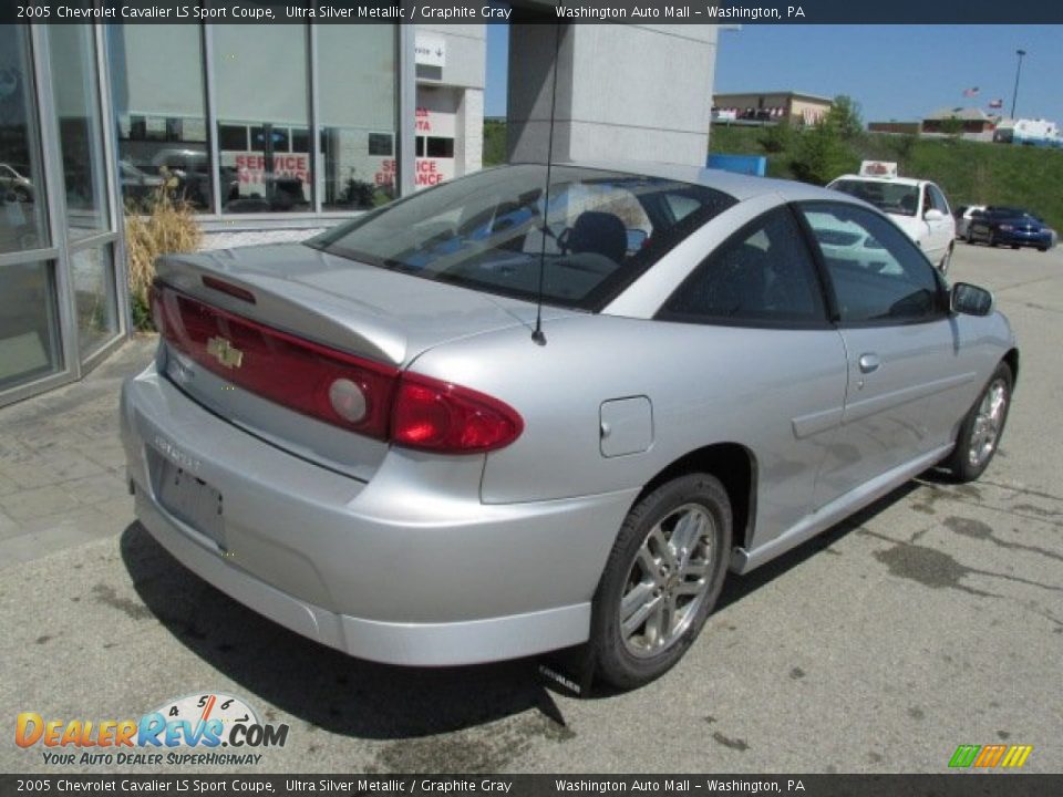 2005 Chevrolet Cavalier LS Sport Coupe Ultra Silver Metallic / Graphite Gray Photo #11
