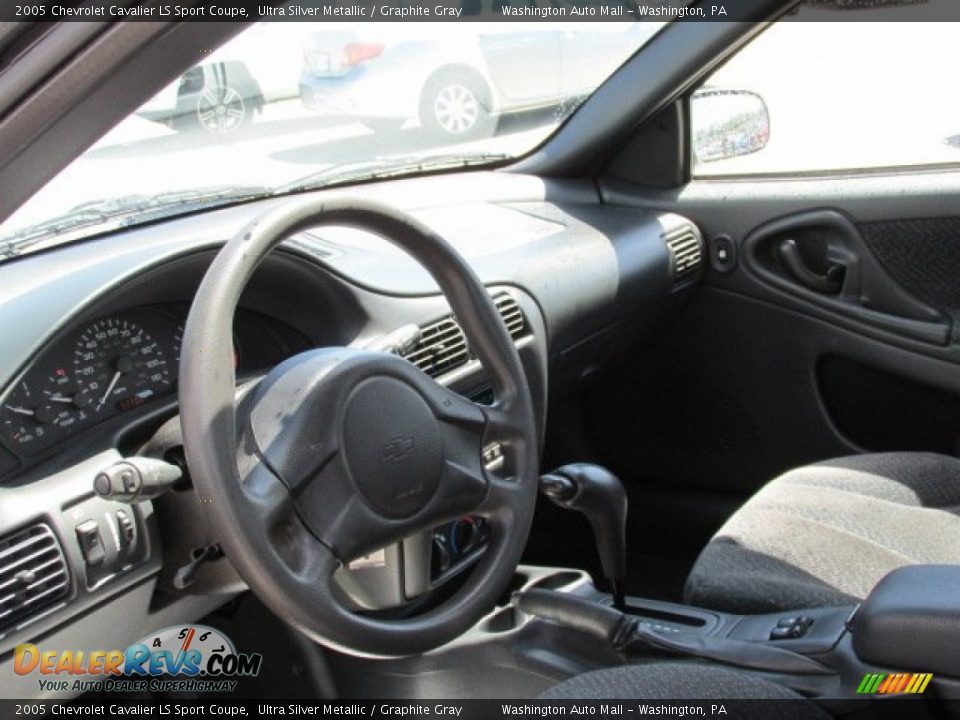 2005 Chevrolet Cavalier LS Sport Coupe Ultra Silver Metallic / Graphite Gray Photo #13