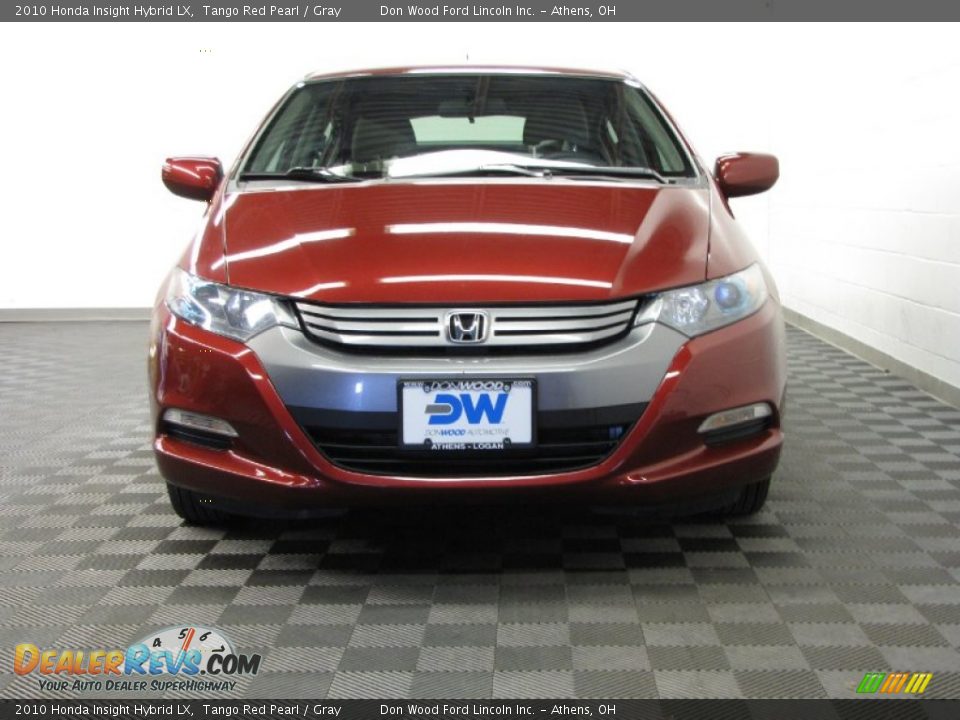 2010 Honda Insight Hybrid LX Tango Red Pearl / Gray Photo #2