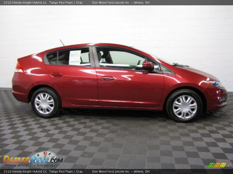 2010 Honda Insight Hybrid LX Tango Red Pearl / Gray Photo #3