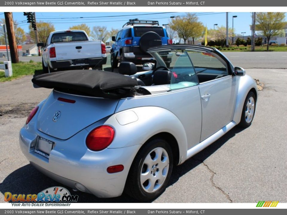 2003 Volkswagen New Beetle GLS Convertible Reflex Silver Metallic / Black Photo #6
