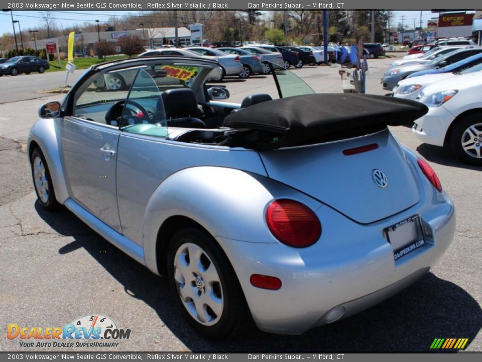 2003 Volkswagen New Beetle GLS Convertible Reflex Silver Metallic / Black Photo #10