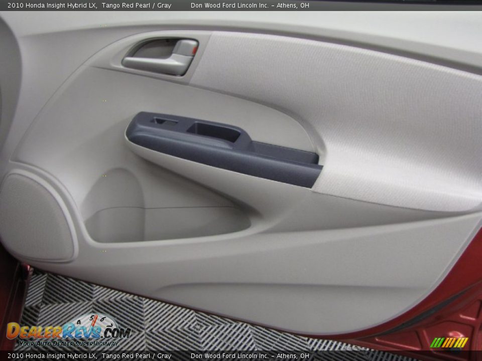2010 Honda Insight Hybrid LX Tango Red Pearl / Gray Photo #14