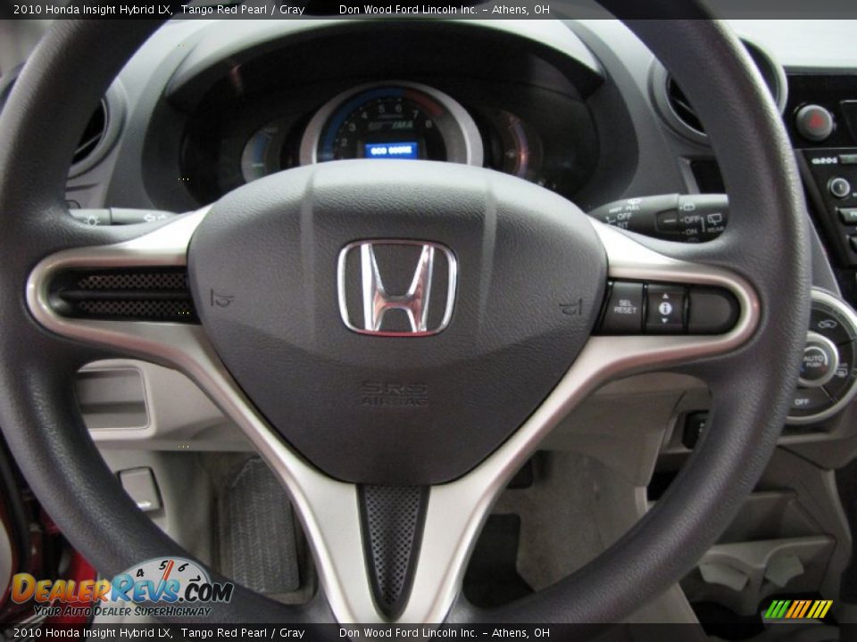 2010 Honda Insight Hybrid LX Tango Red Pearl / Gray Photo #15