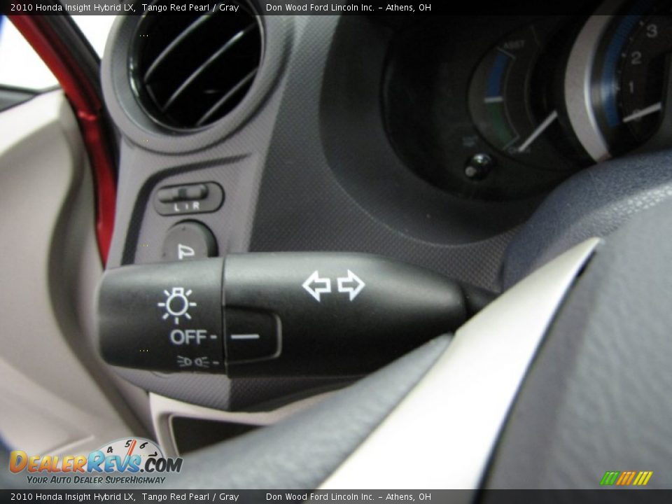 2010 Honda Insight Hybrid LX Tango Red Pearl / Gray Photo #16