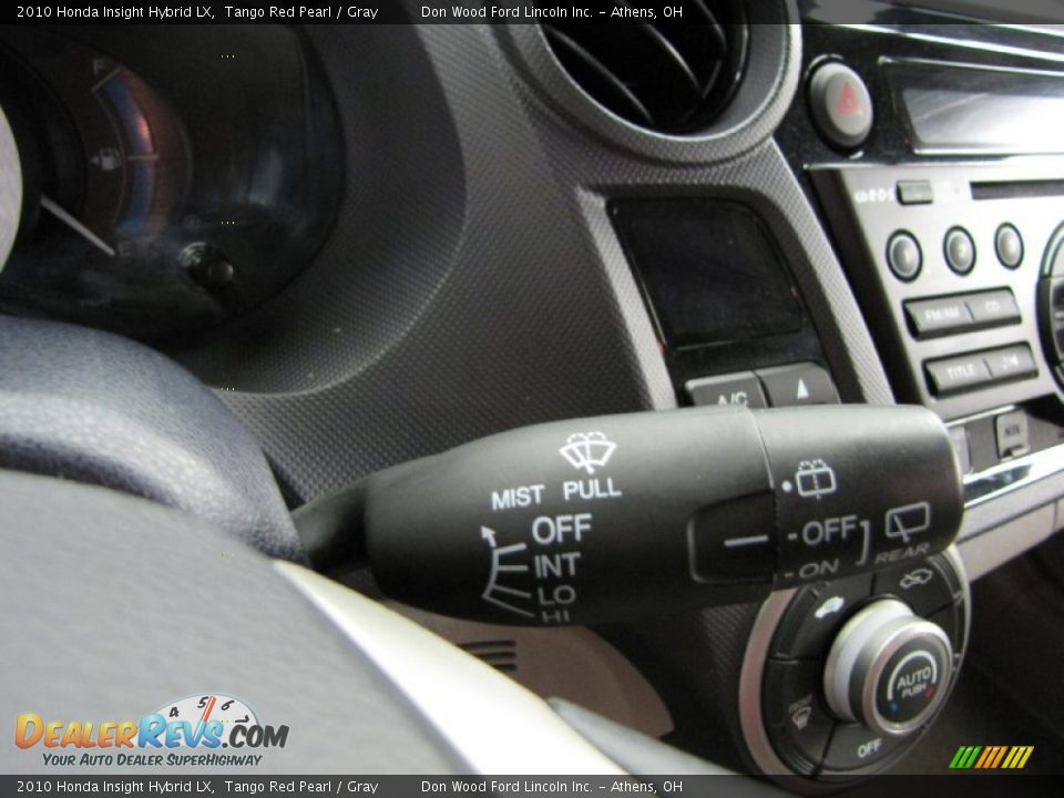 2010 Honda Insight Hybrid LX Tango Red Pearl / Gray Photo #17