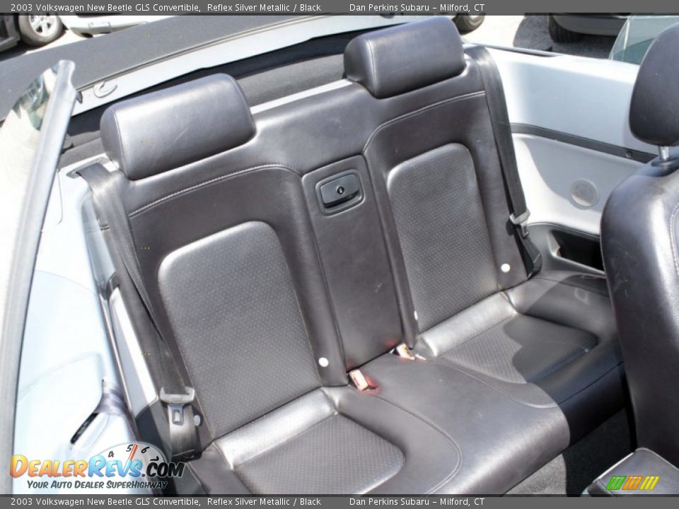 2003 Volkswagen New Beetle GLS Convertible Reflex Silver Metallic / Black Photo #16
