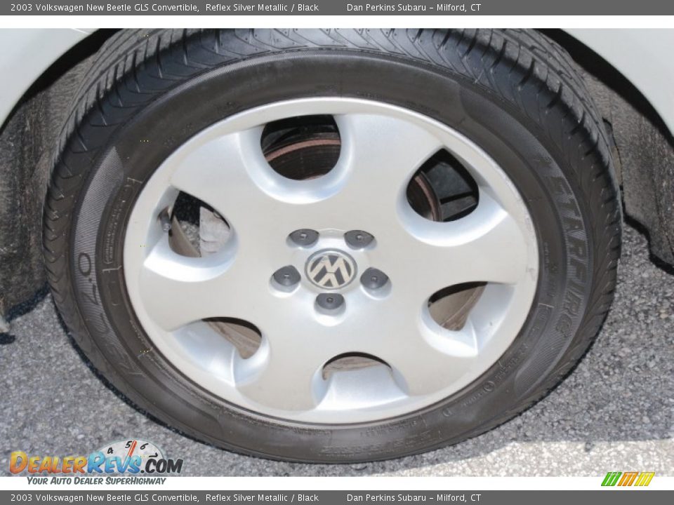 2003 Volkswagen New Beetle GLS Convertible Reflex Silver Metallic / Black Photo #19
