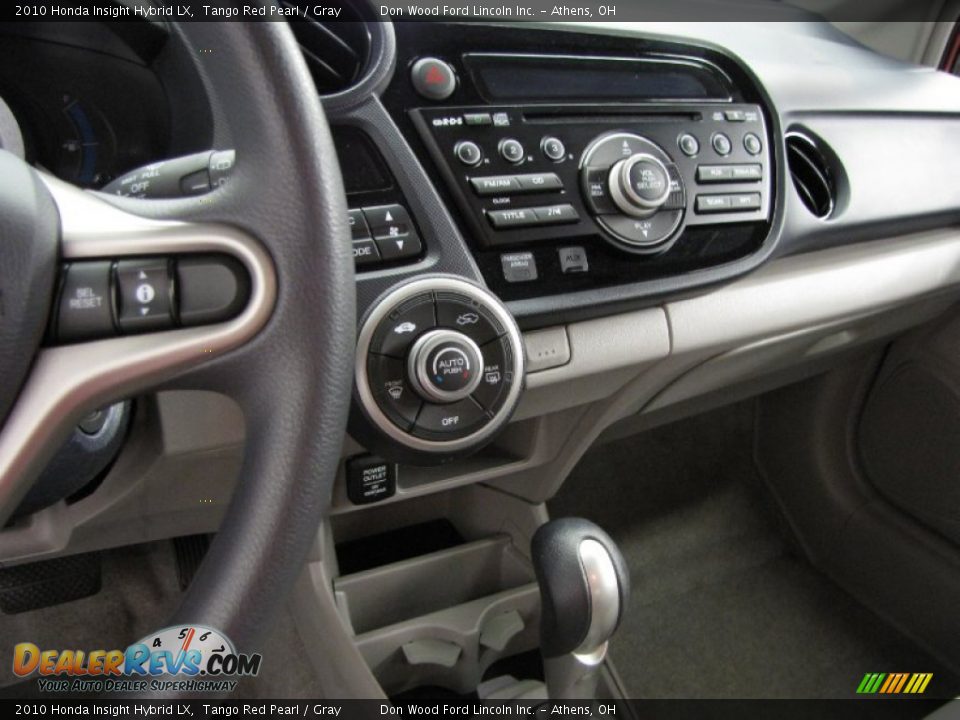 2010 Honda Insight Hybrid LX Tango Red Pearl / Gray Photo #22