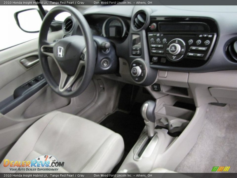 2010 Honda Insight Hybrid LX Tango Red Pearl / Gray Photo #23