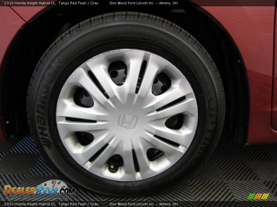 2010 Honda Insight Hybrid LX Tango Red Pearl / Gray Photo #24