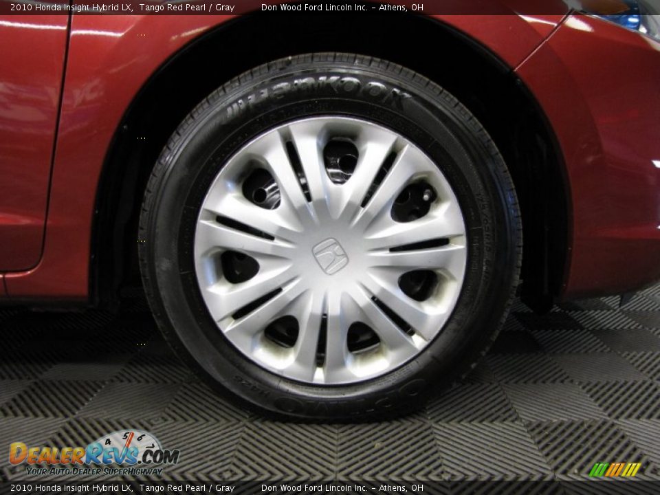 2010 Honda Insight Hybrid LX Tango Red Pearl / Gray Photo #27