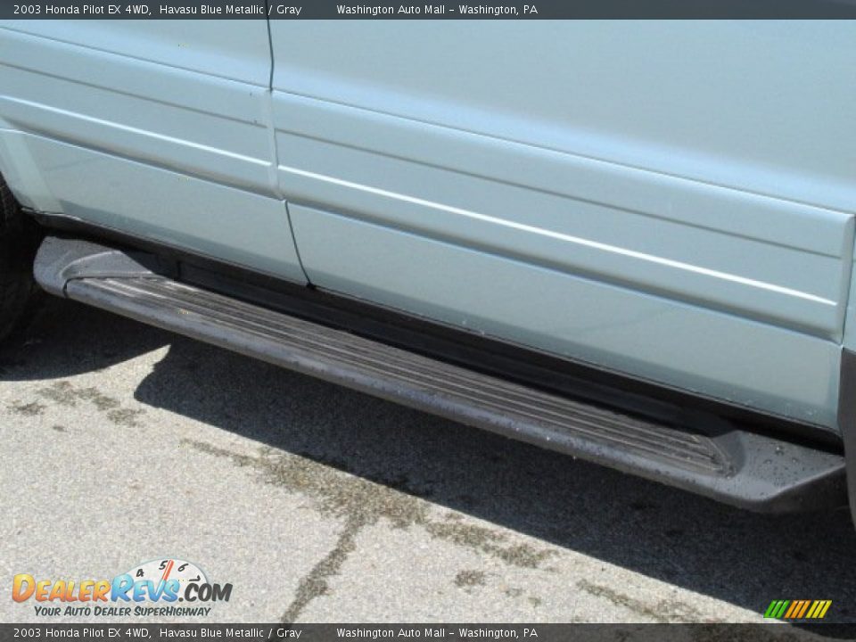 2003 Honda Pilot EX 4WD Havasu Blue Metallic / Gray Photo #3