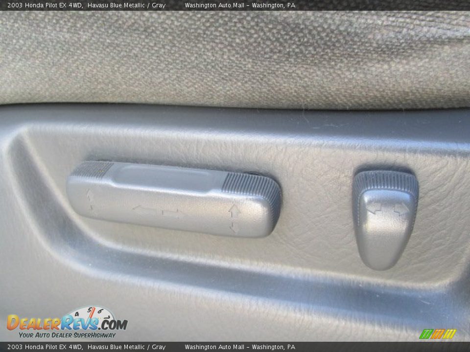 2003 Honda Pilot EX 4WD Havasu Blue Metallic / Gray Photo #12