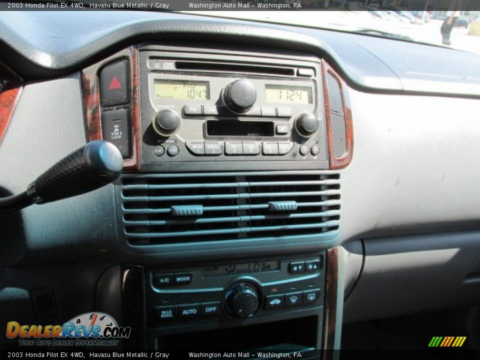 2003 Honda Pilot EX 4WD Havasu Blue Metallic / Gray Photo #14