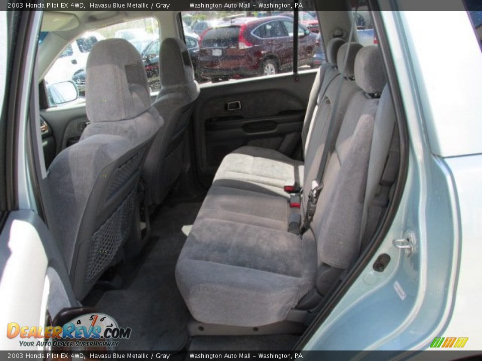2003 Honda Pilot EX 4WD Havasu Blue Metallic / Gray Photo #16