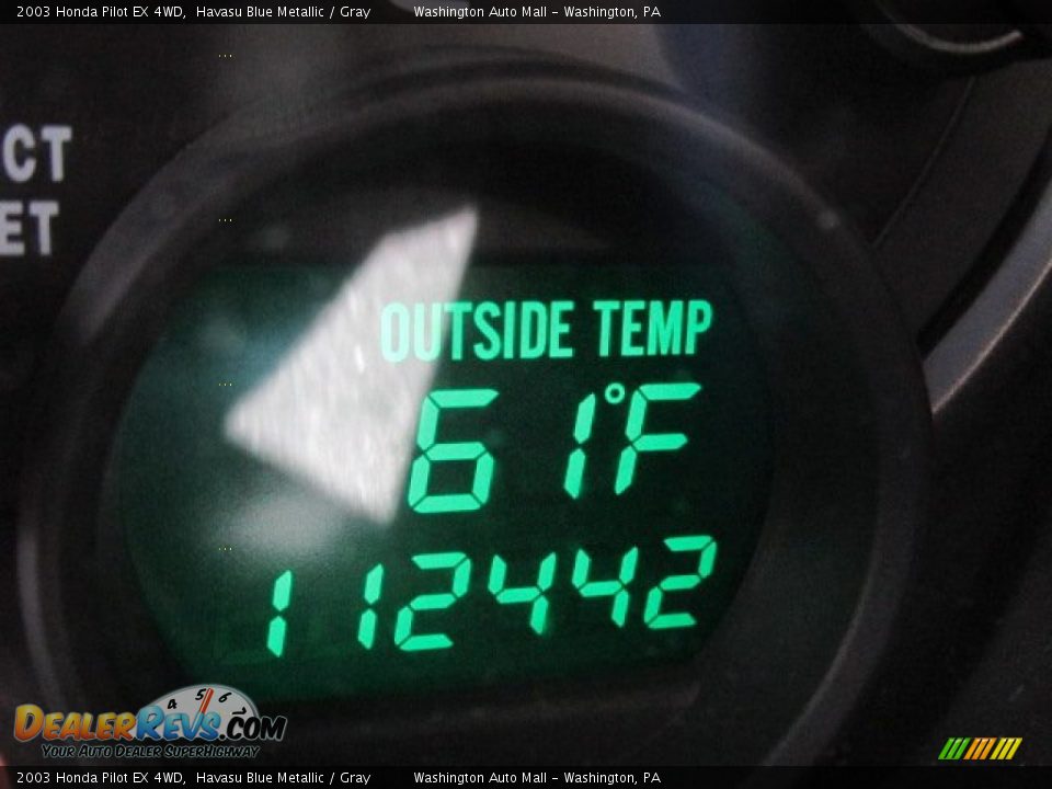2003 Honda Pilot EX 4WD Havasu Blue Metallic / Gray Photo #20