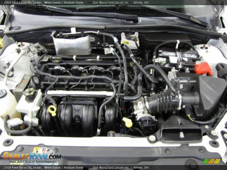 2009 Ford Focus SEL Sedan White Suede / Medium Stone Photo #5