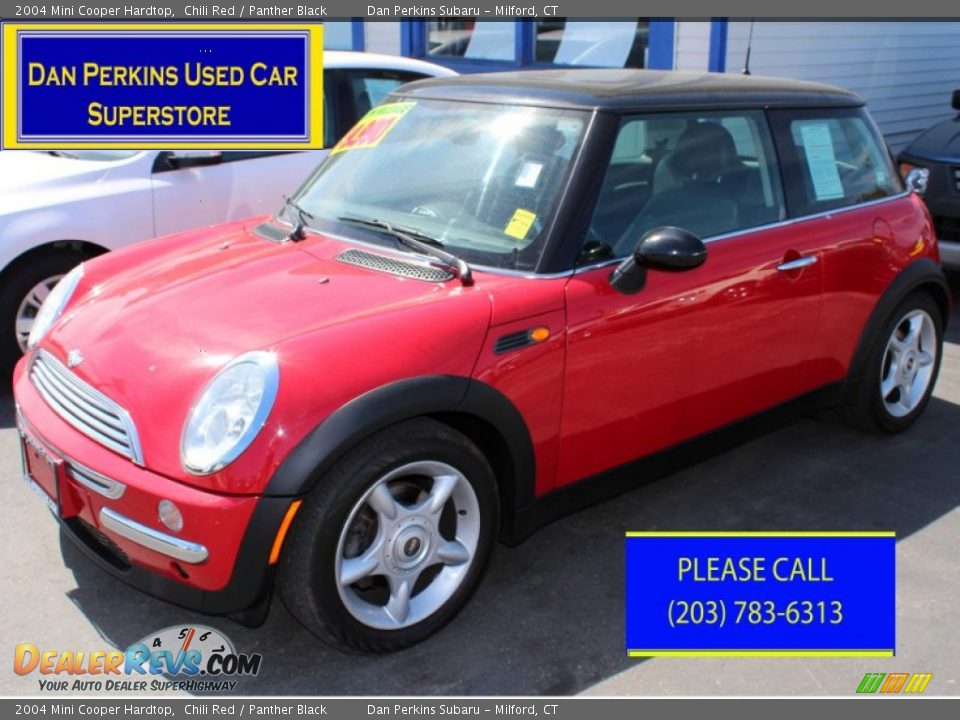2004 Mini Cooper Hardtop Chili Red / Panther Black Photo #1