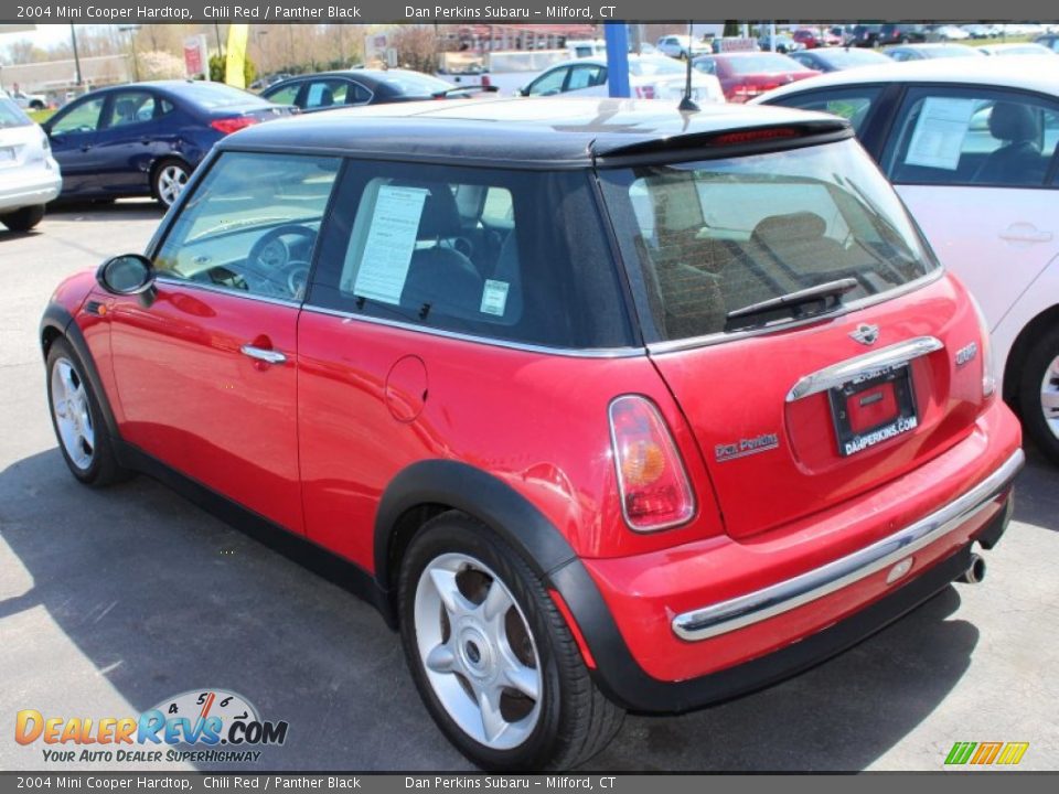 2004 Mini Cooper Hardtop Chili Red / Panther Black Photo #3