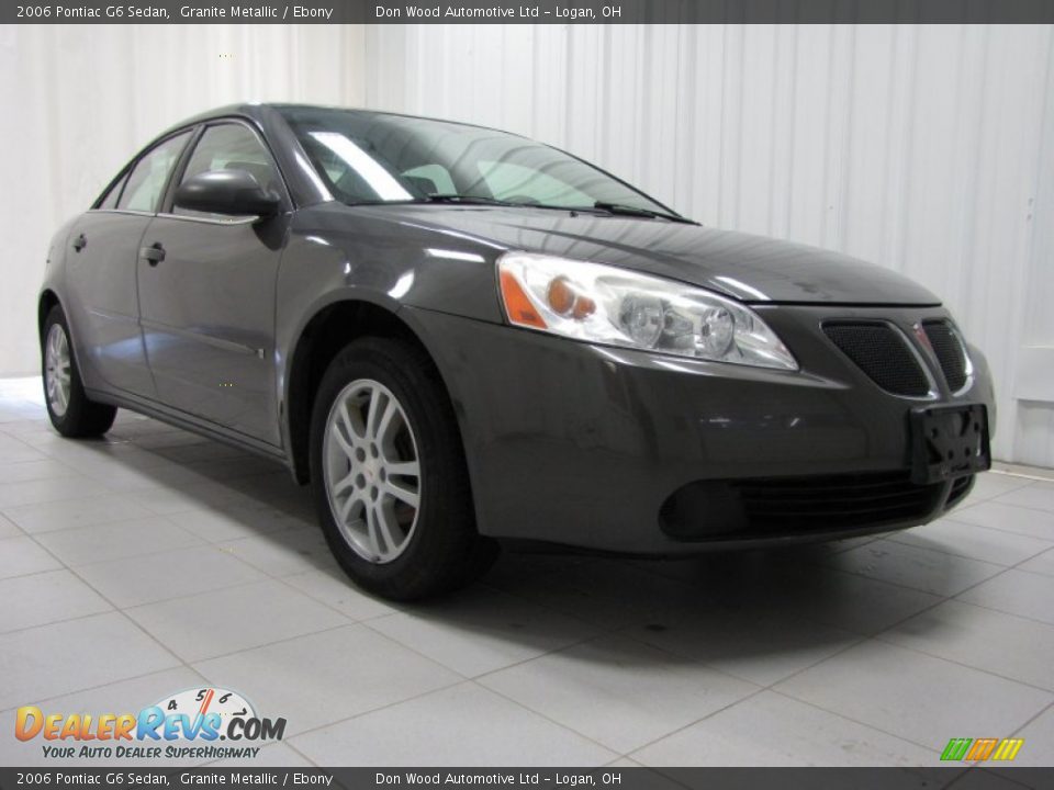 2006 Pontiac G6 Sedan Granite Metallic / Ebony Photo #1