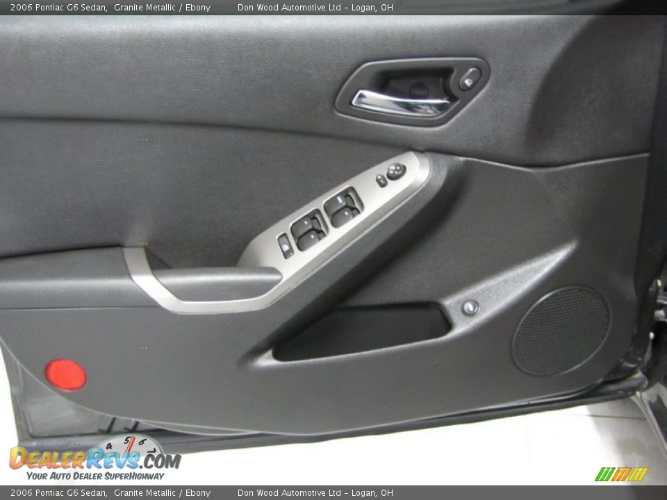 2006 Pontiac G6 Sedan Granite Metallic / Ebony Photo #8