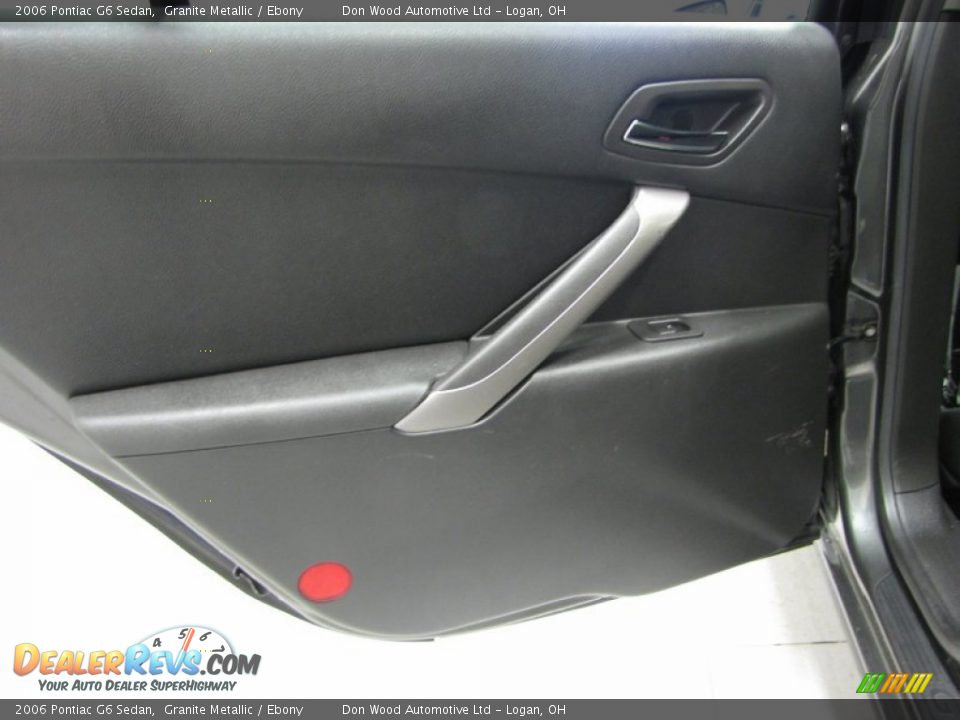 2006 Pontiac G6 Sedan Granite Metallic / Ebony Photo #10