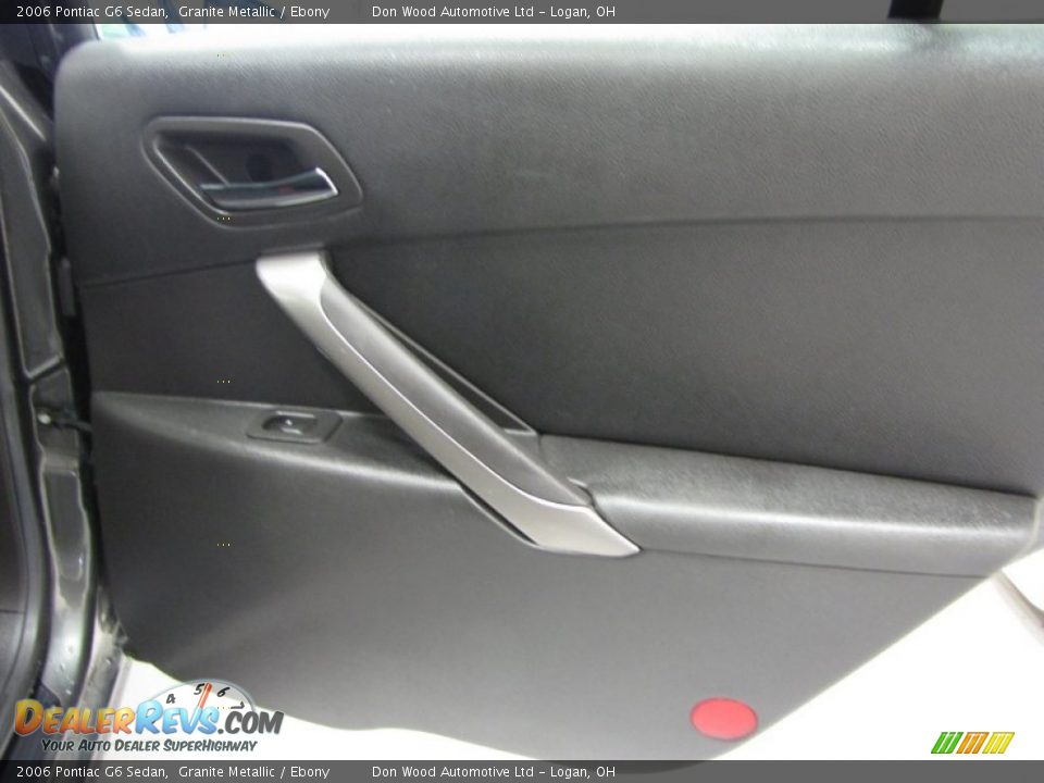 2006 Pontiac G6 Sedan Granite Metallic / Ebony Photo #11