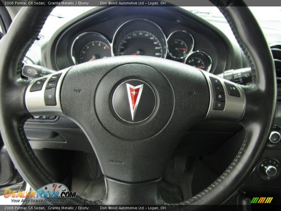 2006 Pontiac G6 Sedan Granite Metallic / Ebony Photo #13